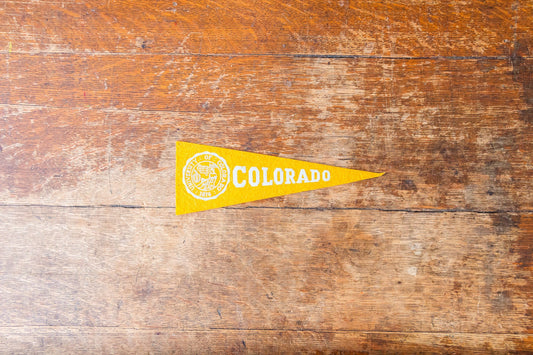 University of Colorado Felt Pennant Vintage Mini College Wall Decor - Eagle's Eye Finds