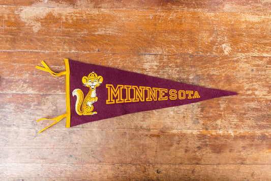 University of Minnesota Felt Pennant Vintage Large College Sports Fan Decor - Eagle's Eye Finds