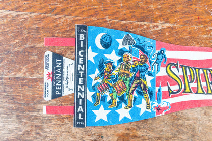 Spirit of '76 Bicentennial Felt Pennant Vintage Americana Decor - Eagle's Eye Finds
