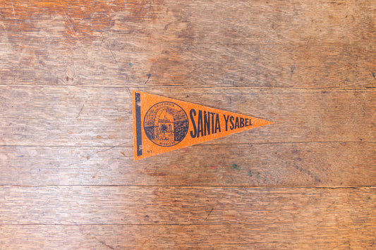 Santa Ysabel CA Felt Pennant Vintage California Wall Decor - Eagle's Eye Finds