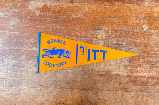 University of Pittsburgh Felt Pennant Vintage College Sports Fan Decor - Eagle's Eye Finds