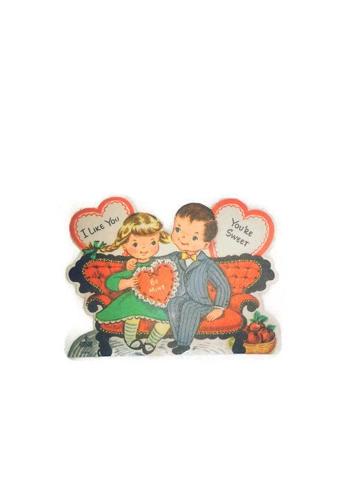 Die Cut Children's 1950's Gibson Valentine - Eagle's Eye Finds