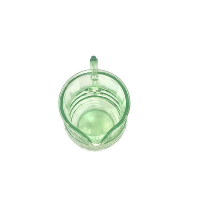 Green Block Optic Pitcher Depression Glass - Eagle's Eye Finds